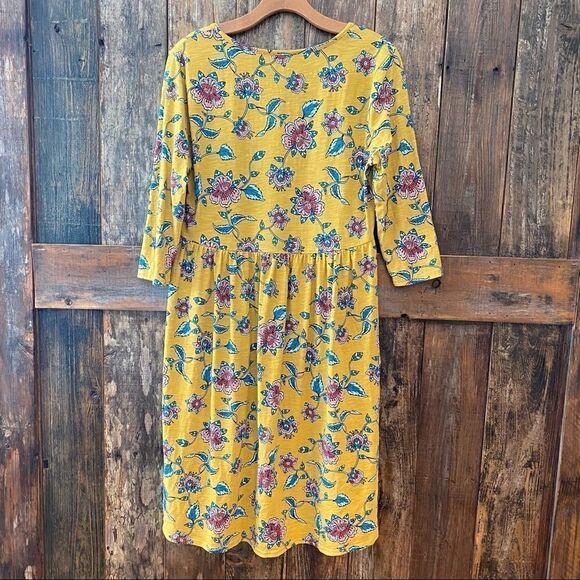 Matilda Jane M Mustard Yellow Liberty Floral Cottage Dress - Picture 3 of 9